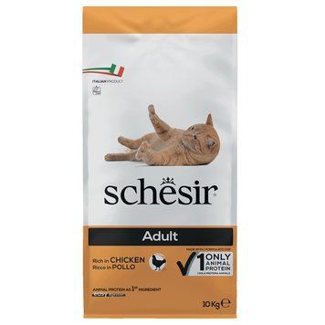 Schesir Cat Adult Chicken сухой корм с курицей для котов, 10 кг 4 273 грн фото
