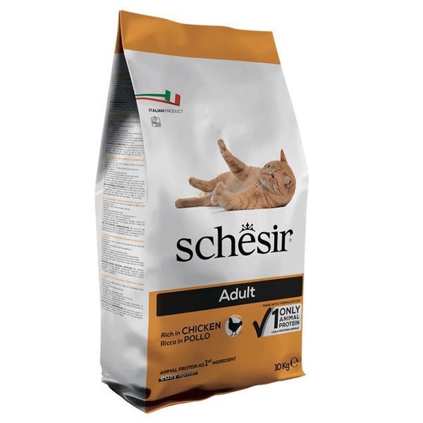Schesir Cat Adult Chicken сухой корм с курицей для котов, 10 кг 4 273 грн фото