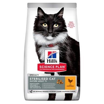 Hill's SP Feline Mature Adult 7+ Sterilised Chicken сухий корм з куркою для стерилізованих кішок похилого віку 1.5 кг 1 254 грн фото