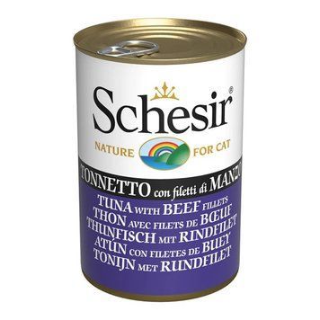 Schesir Tuna With Beef влажный корм с тунцом и говядиной для котов, 140 гр 170 грн фото