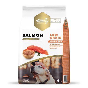 Amity Super Premium Salmon сухий корм з лососем для дорослих собак 4 кг 1 365 грн фото