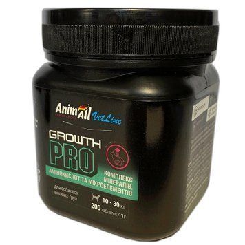 AnimAll VetLine Growth Pro витамины для набора мышечной массы у собак средних пород, 200 табл 334 грн фото