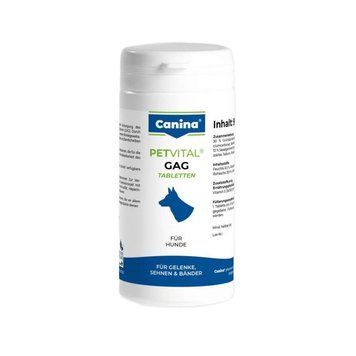 Canina Petvital GAG витамины с глюкозамином для здоровья суставов у собак, 90 табл 1 573 грн фото