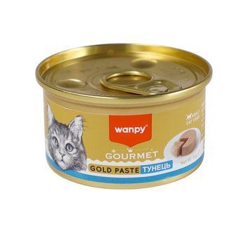 Wanpy Gourmet Gold Paste Tuna вологий корм для котів з тунцем, 85 гр