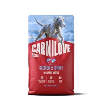 Carnilove Active Salmon & Turkey Large Breed сухий корм з лососем та індичкою для собак великих порід, 4 кг 2 819 грн фото