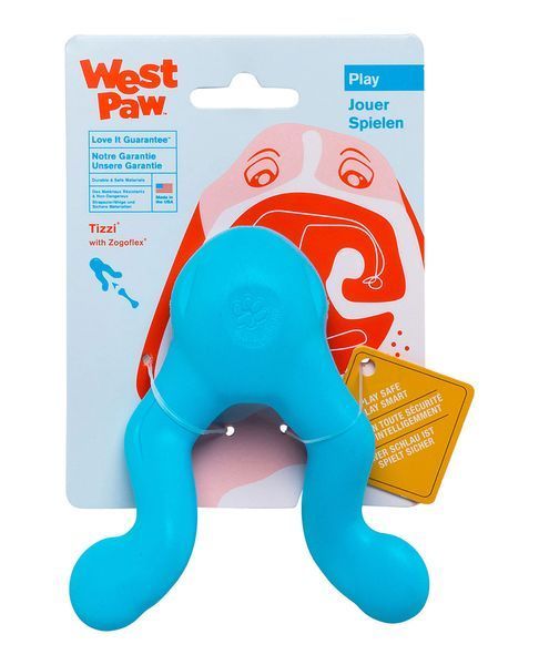 West Paw Tizzi Dog Toy іграшка для собак блакитна, 11 см
