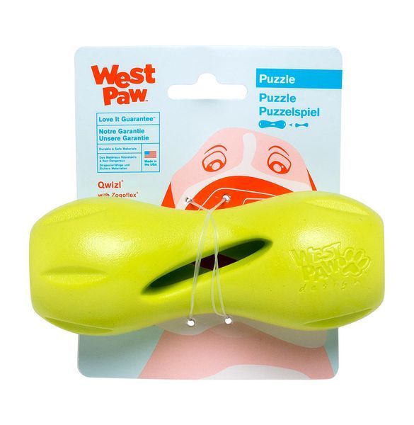 West Paw Quizl Treat Toy іграшка для собак зелена, 14 см