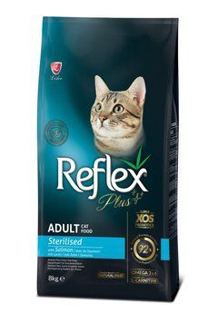 Reflex Plus Cat Adult Sterilised Salmon сухой корм с лососем для стерилизованных котов 8 кг 2 529 грн фото