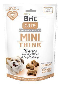 Brit Care Mini Treats Think ласощі для собак малих порід для покращення когнітивних здібностей, 50 гр 179 грн фото