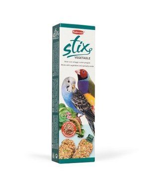 Padovan Stix Vegetable Cocorite лакомство для волнистых попугайчиков и экзотических птиц, 80 гр