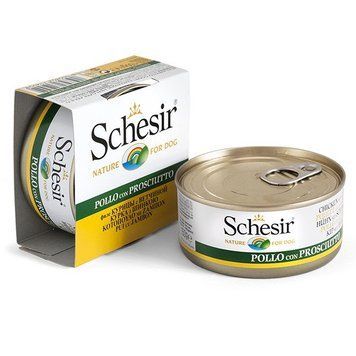Schesir Chicken With Ham влажный корм для собак с курицей и ветчиной, 150 гр 145 грн фото