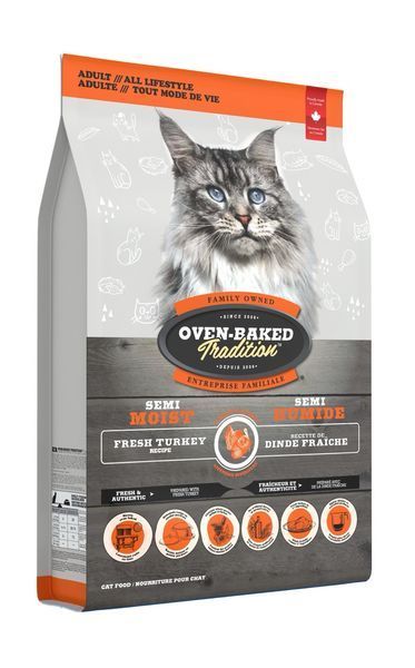 Oven-Baked Tradition Semi-Moist Cat Adult Turkey напіввологий корм з індичкою для котів 1.36 кг 1 877 грн фото