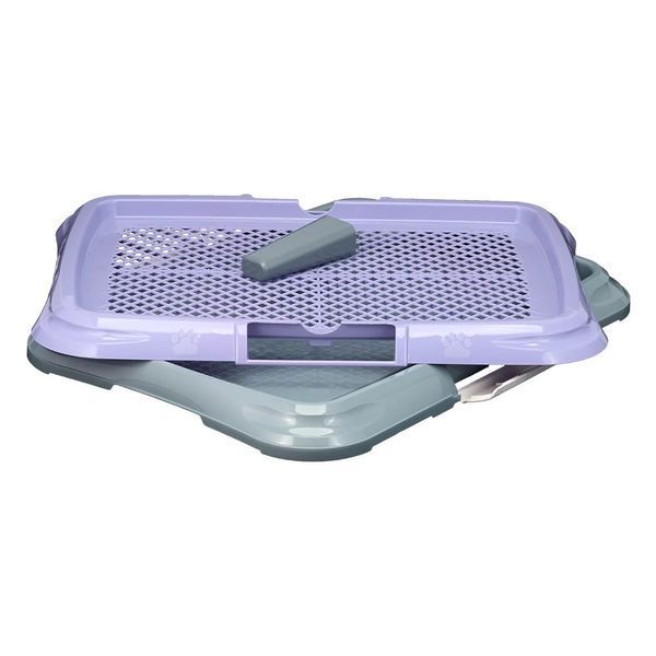 AnimAll туалет для собак со столбиком, фиолетовый, 47 см &times; 35 см &times; 5 cм