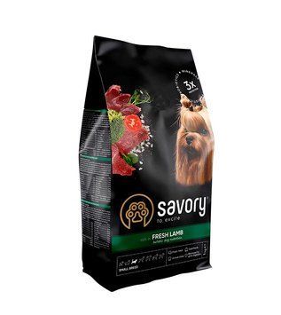 Savory Small Breeds rich in Fresh Lamb сухий корм зі свіжим ягнятком для собак малих порід 1 кг 583 грн фото