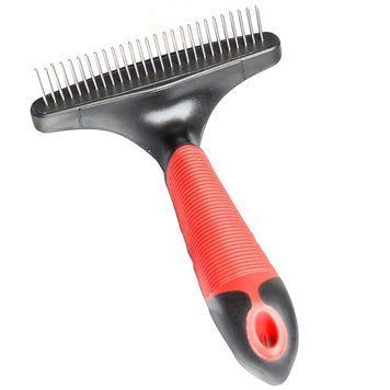 Flamingo Rake Rotating Teeth граблі для догляду за жорсткою, кучерявою шерстю собак та котів, розмір S 411 грн фото