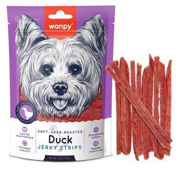 Wanpy Soft Duck Jerky Strips ласощі для собак з качкою, 100 гр
