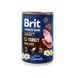 Brit Premium Turkey and Liver вологий корм з індичкою для собак, 400 гр 8595602561803 фото 1