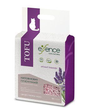 Essence Tofu соевый наполнитель для кошачьего туалета с ароматом лаванды 6 л. 259 грн фото