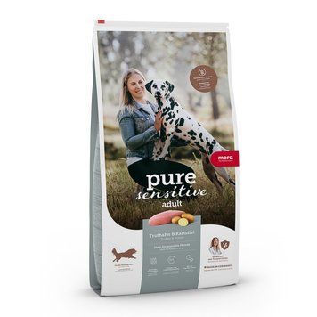 Mera Pure Sensitive Dog Adult Fresh Meat Truthahn & Kartoffel сухой корм с индейкой для взрослых собак всех пород 1 кг
