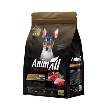 Animall Dog Turkey and Lamb Small Breed сухий корм з індичкою та ягнятиною для собак малих порід, 2.5 кг
