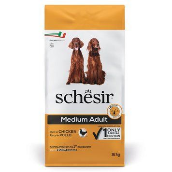 Schesir Dog Medium Adult Chicken сухой корм с курицей для собак средних пород, 12 кг 3 362 грн фото