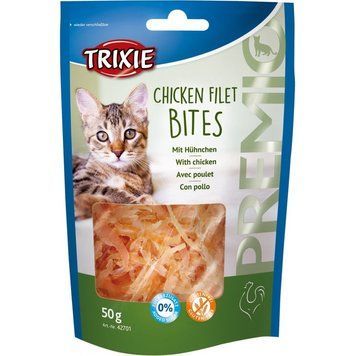 Trixie Premio Chicken Filet Bites лакомство для кошек с курицей 50 гр