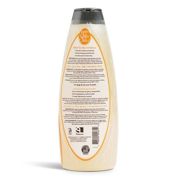 SynergyLabs Groomer's Salon Select Oatmeal Shampoo шампунь с овсяным молочком для собак и кошек, 544 мл