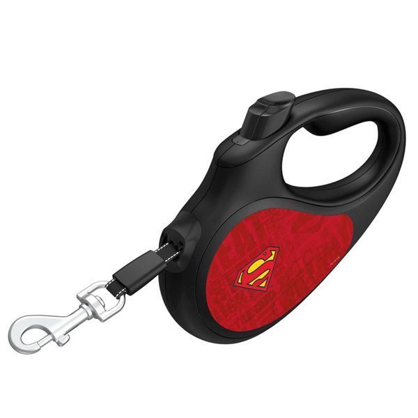 Waudog R-Leash M рулетка для собак с рисунком "Супермен Лого Красный", лента, 5 м 834 грн фото