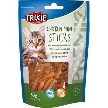 Trixie Premio Chicken Mini Sticks лакомство для кошек с курицей и рисом 50 гр