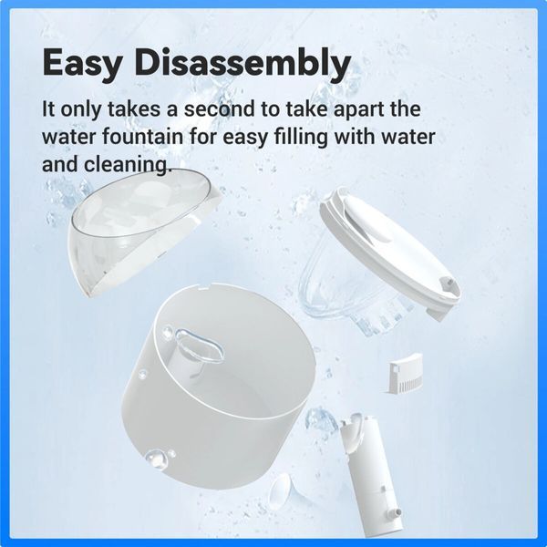 Catlink Wireless Pump & Ultra-Filtration Water Fountain - Pure 2 смарт-поїлка для собак та котів, 2.6 л 4 050 грн фото
