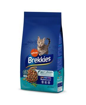 Brekkies Cat Salmon and Tuna сухий корм з тунцем та лососем для котів, 1.5 кг 406 грн фото