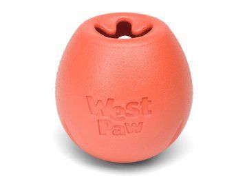 West Paw Rumbl игрушка для собак оранжевая, 8 см