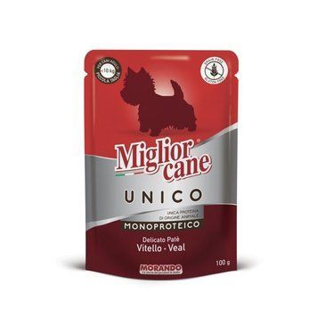Morando Migliorcane Unico Vitello вологий корм для собак із телятиною, 100 гр 56 грн фото