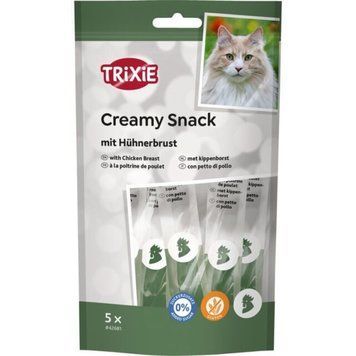 Trixie Creamy Snacks жидкое лакомство для котов с курицей 5 шт х 14 г