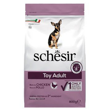 Schesir Dog Toy Adult сухой корм с курицей для собак миниатюрных пород, 800 гр 404 грн фото
