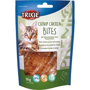 Trixie Premio Catnip Chicken Bites лакомство для кошек с курицей 50 гр