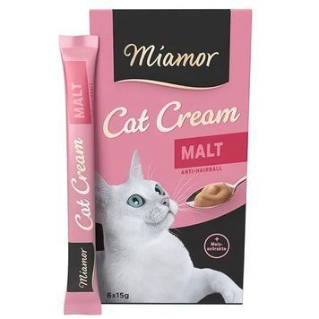 Miamor Cream Malt жидкое лакомство для котов с солодом, 15 гр х 6 шт 182 грн фото