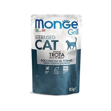Monge Cat Grill Wet Sterilised Trota вологий корм з фореллю для стерилізованих котів 85 гр