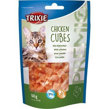 Trixie Premio Chicken Cubes лакомство для кошек с курицей 50 гр