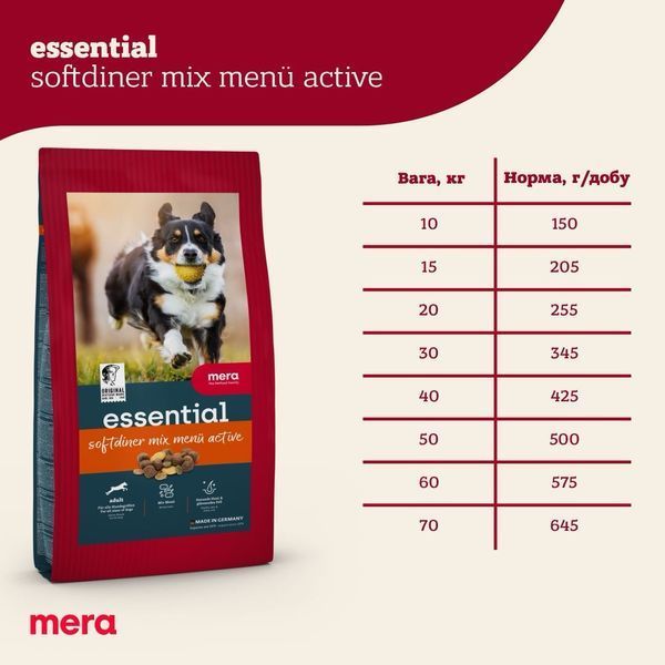 Mera Essential Softdiner корм для собак з м'ясом птиці, 2 кг