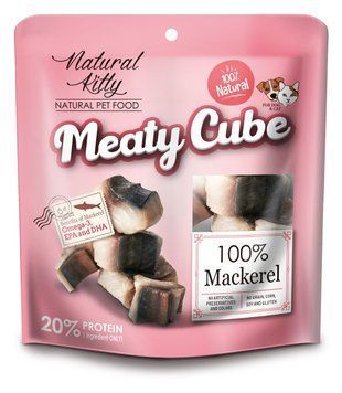 Natural Kitty Meaty Cube 100% Mackerel ласощі зі скумбрією, 60 гр 107 грн фото