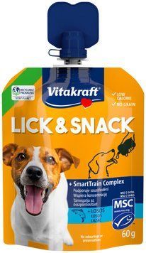 Vitakraft Lick & Snack Train Salmon рідкі ласощі для собак з лососем, 60 г