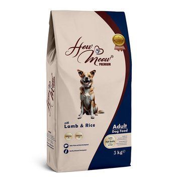 How Meow Dog Adult Lamb And Rice сухий корм з ягнятиною для собак, 3 кг 490 грн фото