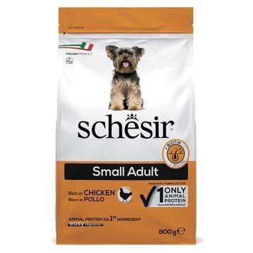 Schesir Dog Small Adult Chicken сухий корм з куркою для собак малих порід, 800 гр 404 грн фото