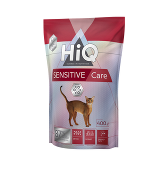 HiQ Sensitive care сухой корм для котов с чувствительным пищеварением 400 гр 209 грн фото