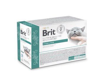 Brit VD Sterilised вологий корм з лососем для профілактики захворювань сечостатевої системи у стерилізованих котів 12 шт х 85 гр 699 грн фото