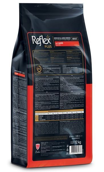Reflex Plus Adult Medium & Large Breeds Lamb & Rice сухий корм з ягнятком для собак середніх і великих порід, 12 кг 3 245 грн фото