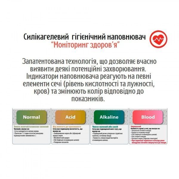 Happy Nova силікагелевий наповнювач для котячого туалету з індикатором здоров'я, 3.8 л 244 грн фото
