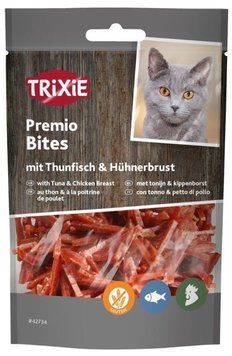 Trixie Premio Tuna Bites лакомство для кошек с курицей и рыбой 50 гр