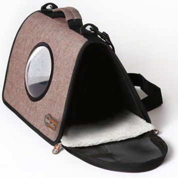 K&H Lookout сумка-переноска для кошек и собак, 51 см х 32.5 см x 28 см, коричневый 1 652 грн фото
